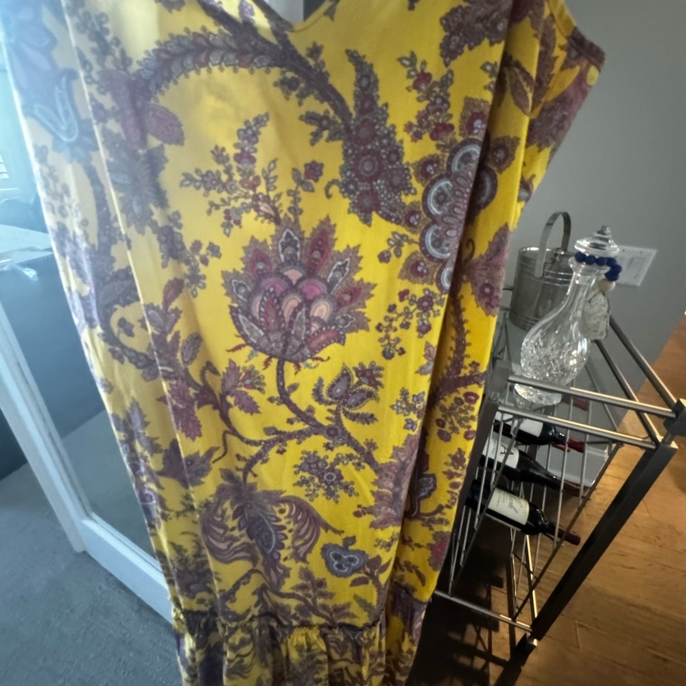 J. Crew Collection tiered cotton poplin dress in Ratti® golden paisley Small - Picture 8 of 10